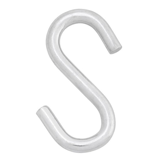 Hampton Small Zinc-Plated Silver Steel 3 in. L S-Hook 230 lb 1 pk