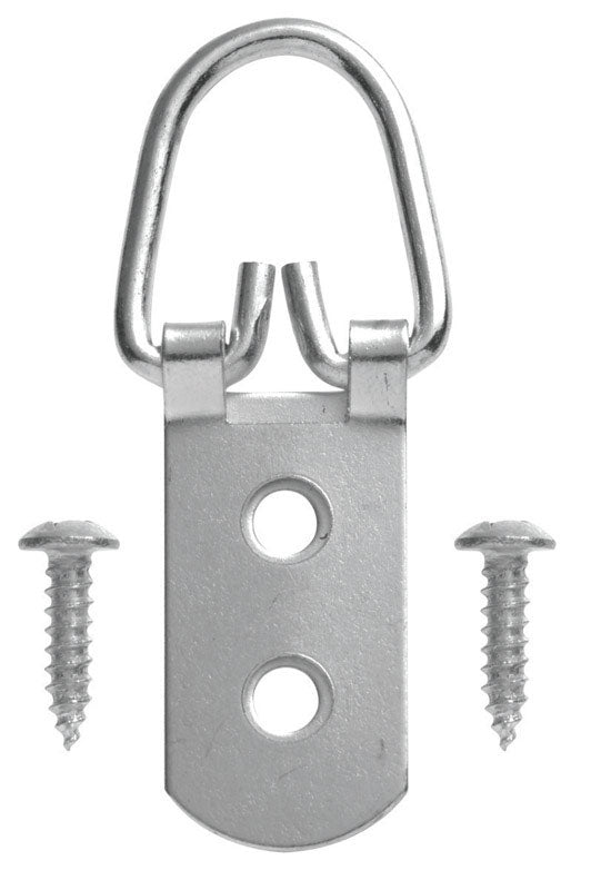 OOK Zinc D-Ring Hanger 75 lb 1 pk