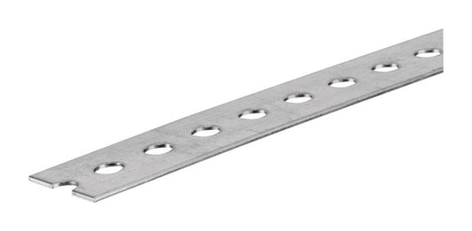 SteelWorks 0.07 in. X 1.38 in. W X 48 in. L Steel Slotted Flat Bar