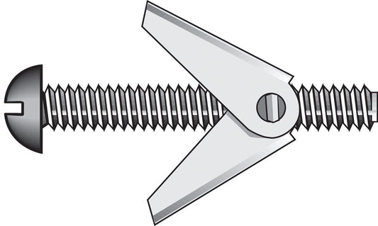 HILLMAN 3/16 in. D X 5 in. L Round Steel Toggle Bolt 50 pk