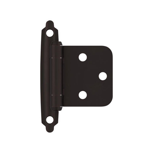 Amerock 1-13/16 in. W X 2-3/4 in. L Oil Rubbed Bronze Steel Self-Closing Hinge 2 pk
