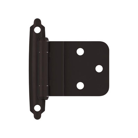 Amerock 2 in. W X 2-3/4 in. L Oil Rubbed Bronze Steel Self-Closing Hinge 2 pk