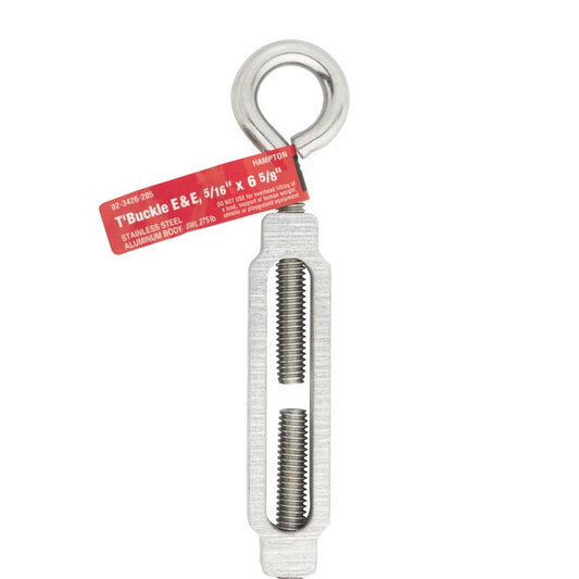 Hampton Zinc-Plated Stainless Steel 0.445 in. D Turnbuckle 275 lb. cap. 13-3/16 in. L
