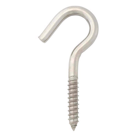 Hampton Small Stainless Steel 4.8125 in. L Clothesline Hook 300 lb 1 pk
