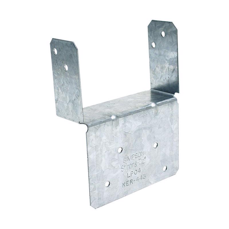 Simpson Strong-Tie ZMax 1.25 in. H X 2.56 in. W 18 Ga. Galvanized Steel End Post Cap