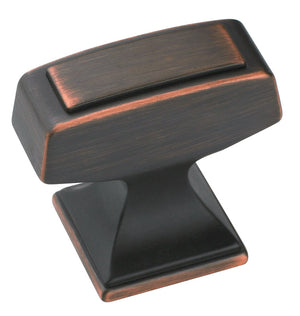 Amerock Mulholland Square Furniture Knob 1-1/4 in. D 1-1/8 in. Oil Rubbed Bronze BP53029ORB 1 pk