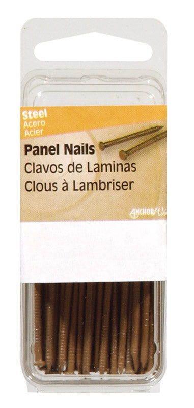 HILLMAN 1 in. Panel Steel Nail Large Head