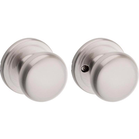 Kwikset Juno Satin Nickel Passage Door Knob 1-3/4 in.