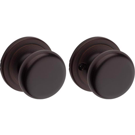 Kwikset Juno Venetian Bronze Passage Door Knob 1-3/4 in.