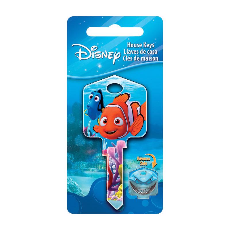 HILLMAN Disney Fishing House Key Blank 66/97 Double For Kwikset and Titan Locks Multicolored