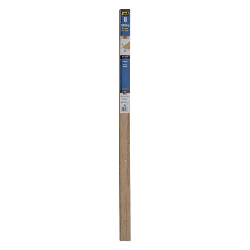 M-D Building Products 0.3125 in. H X 1.75 in. W X 36 in. L Natural Hardwood Flat Top Threshold Natur