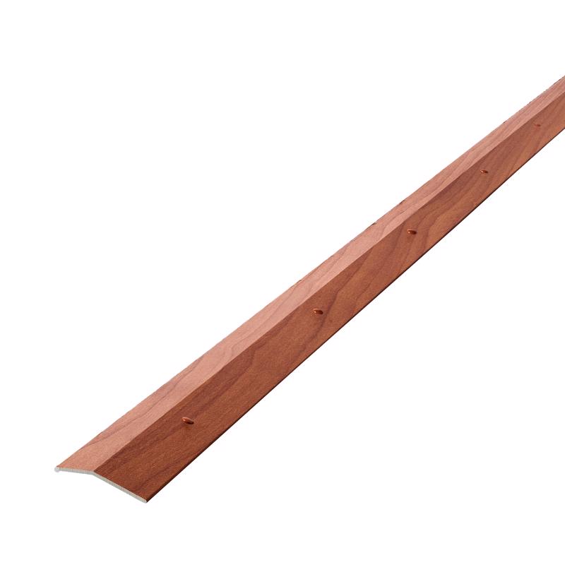 M-D Building Products METAL DECOR 0.3 in. H X 1.38 in. W X 72 in. L Cherry Aluminum Carpet Trim