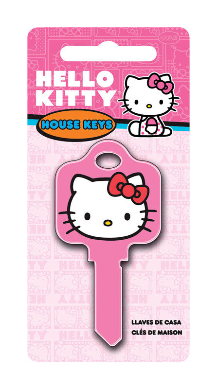 HILLMAN Hello Kitty House/Office Key Blank 68 Single For Schlage Locks Pink