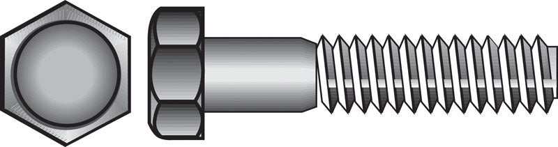 HILLMAN 3/8 in. D X 8 in. L Hot Dipped Galvanized Steel Hex Bolt 1 pk