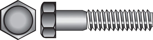 HILLMAN 3/8 in. D X 8 in. L Hot Dipped Galvanized Steel Hex Bolt 1 pk