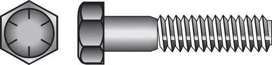 HILLMAN 5/8 in. D X 3 in. L Heat Treated Steel Hex Head Cap Screw 25 pk