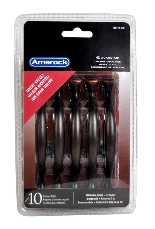 Amerock Allison Traditional Arch Cabinet Pull 3 in. Oil Rubbed Bronze Brown 10 pk