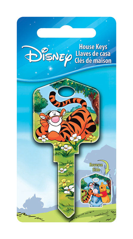 HILLMAN Disney Tigger Bounce House Key Blank 66/97 Single For Kwikset and Titan Locks Multicolored