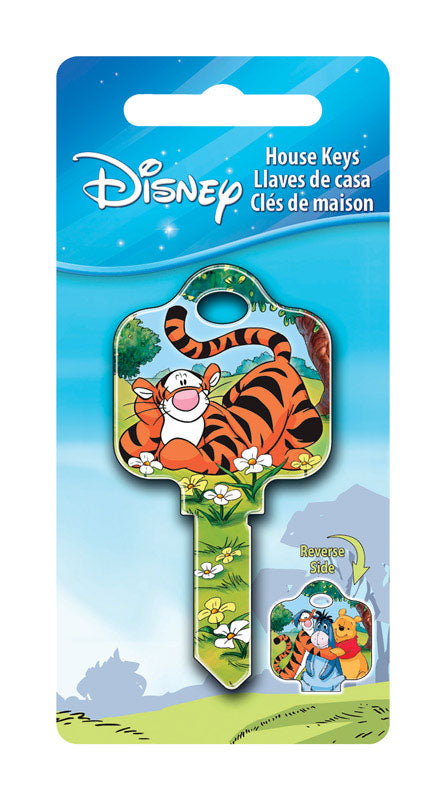 HILLMAN Disney Tigger House Key Blank 68 Single For Schlage Locks Multicolored