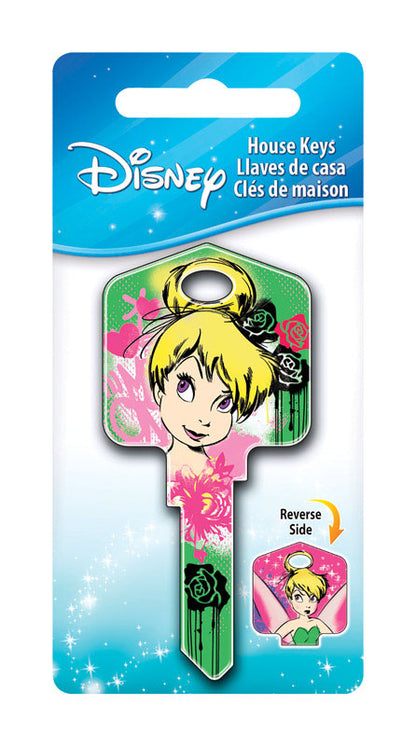 HILLMAN Disney Fairy House Key Blank 66/97 Single For Kwikset and Titan Locks Multicolored
