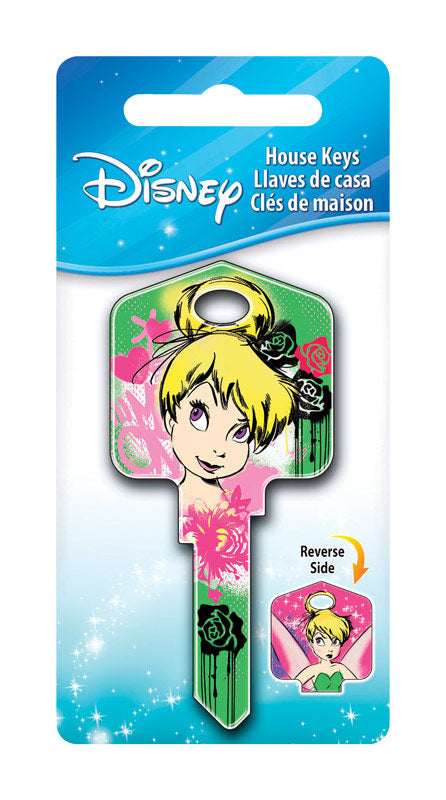 HILLMAN Disney Fairy House Key Blank 66/97 Single For Kwikset and Titan Locks Multicolored
