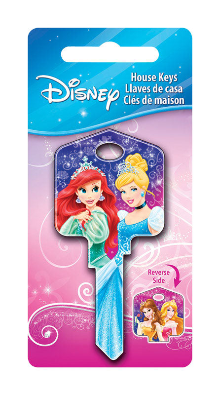 HILLMAN Disney Princesses House Key Blank 66/97 Single For Kwikset and Titan Locks Multicolored