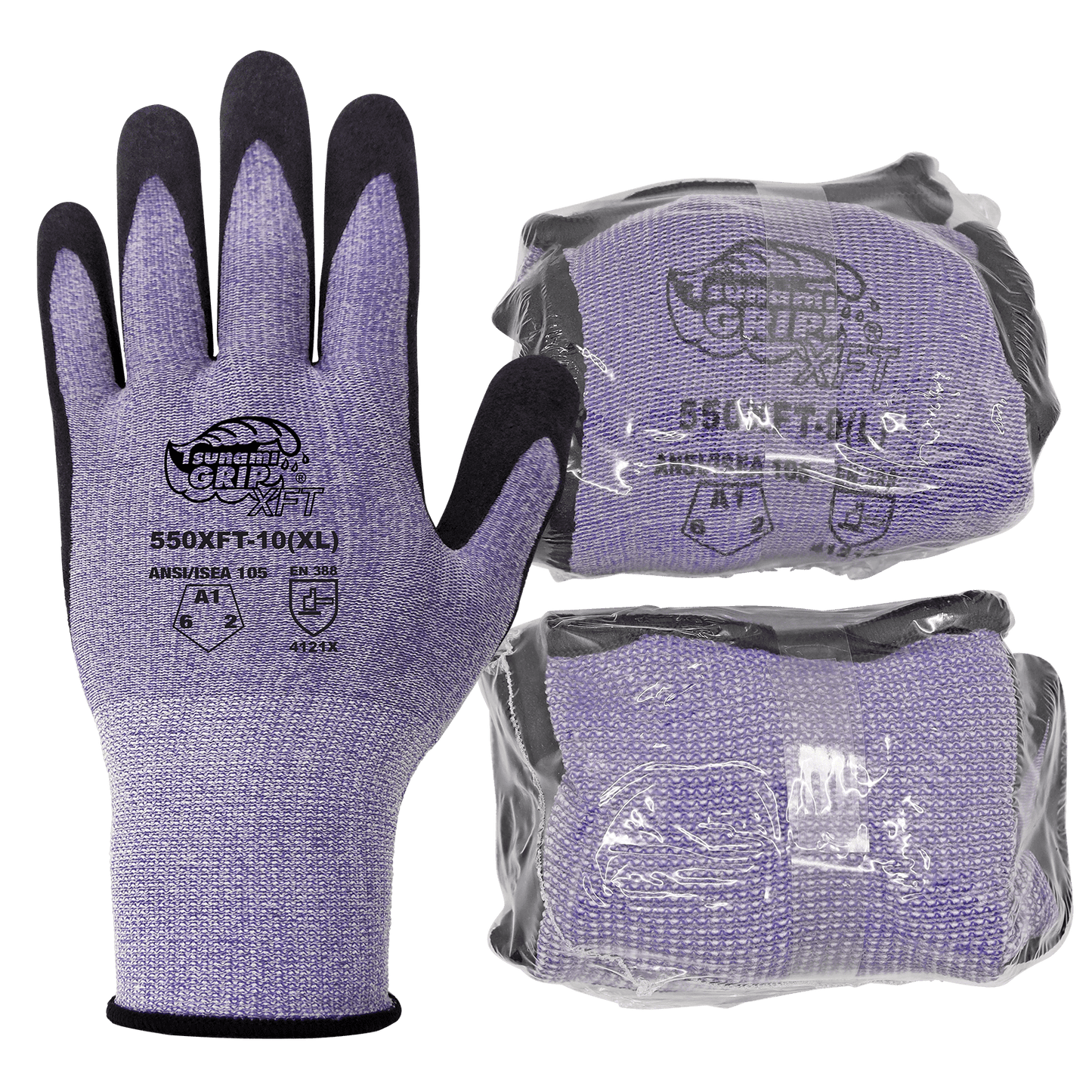 Tsunami Grip Nitrile Gloves 550XFT-VP