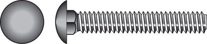 HILLMAN 3/8 in. X 16-1/2 in. L Hot Dipped Galvanized Steel Carriage Bolt 100 pk