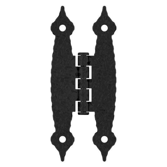 Amerock 1-1/2 in. W X 3-1/2 in. L Black Steel Cabinet Hinge 1 pk