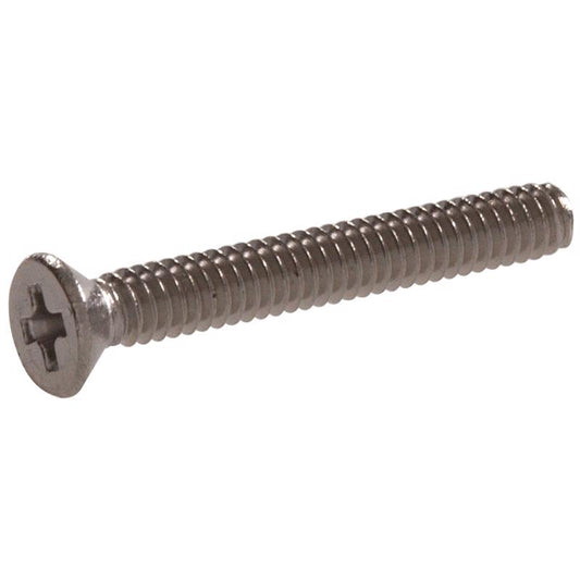 HILLMAN No. 8-32 Ga. X 1-1/4 in. L Phillips Flat Head Stainless Steel Machine Screws 100 pk
