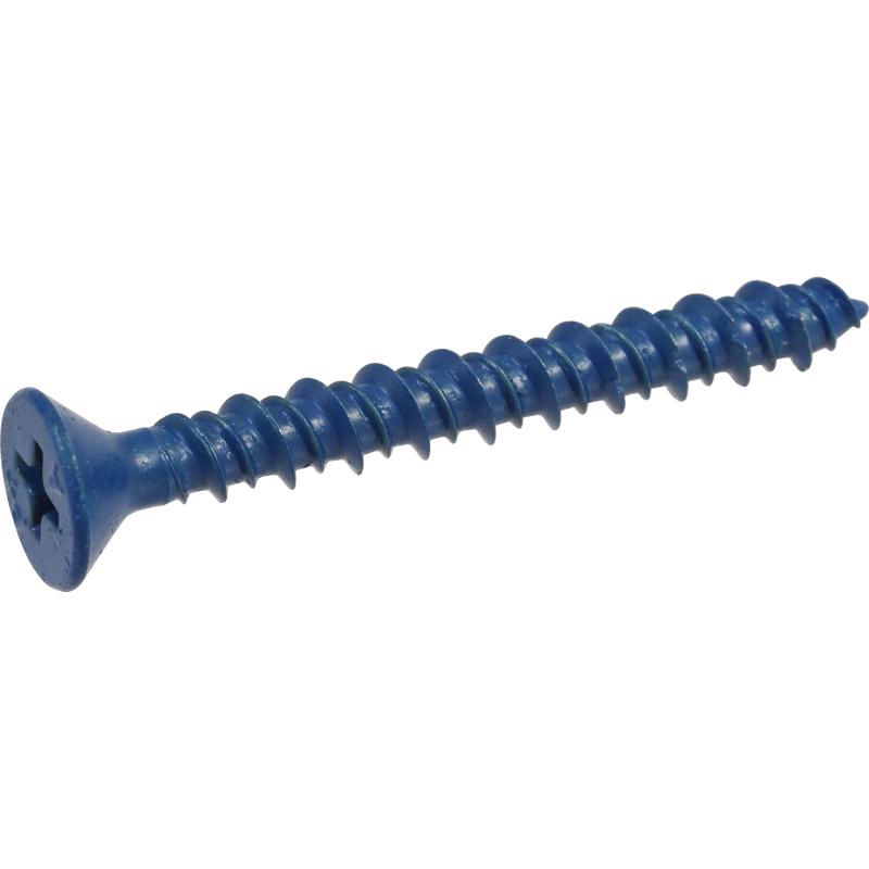 HILLMAN Tapper 1/4 in. D X 2.25 in. L Carbon Steel Flat Head Concrete Screw Anchor 100 pk