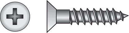 HILLMAN No. 8 Ga. X 2 in. L Phillips Zinc-Plated Coarse Wood Screws 100 pk