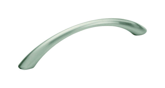 Amerock Contemporary Arch Cabinet Pull 3-3/4 in. Satin Nickel Silver 10 pk