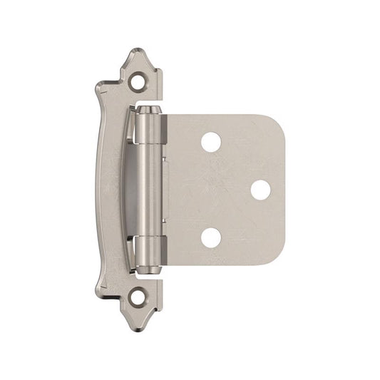 Amerock 1-3/4 in. W X 2-64/79 in. L Sterling Nickel Silver Steel Self-Closing Hinge 2 pk