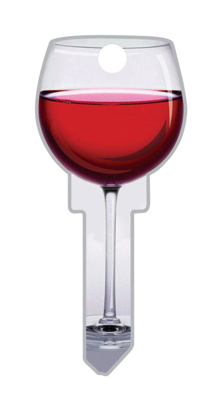 Lucky Line Key Shapes Red Wine House Key Blank Double For Kwikset Multicolored