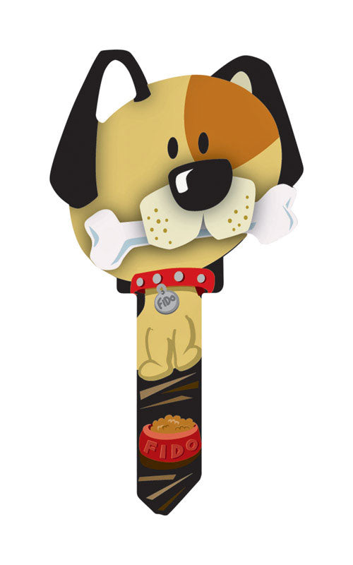 Lucky Line Key Shapes Dog House Key Blank 68 Single For Schlage Locks Multicolored