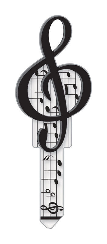 Lucky Line Key Shapes Music House Key Blank Single For Schlage Multicolored