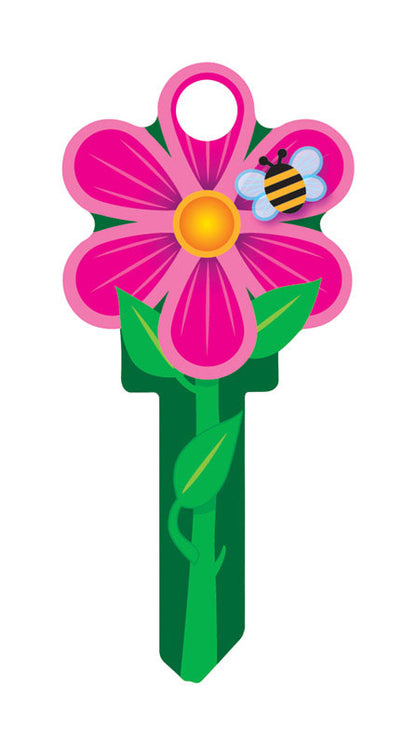 Lucky Line Key Shapes Flower House Key Blank Single For Schlage Multicolored