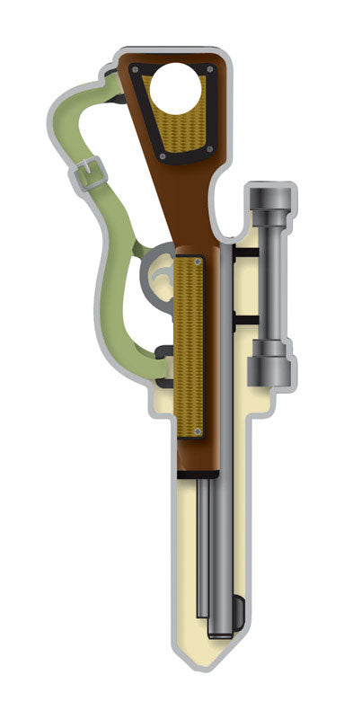 Lucky Line Key Shapes Rifle House Key Blank Single For Schlage Multicolored