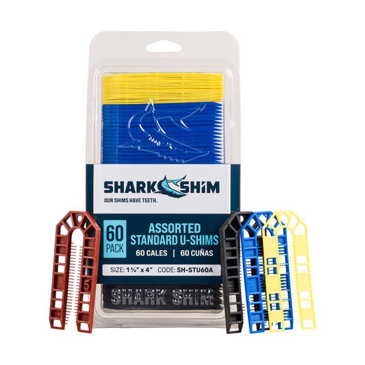 Shark Shim 1.7 in. W X 4 in. L Hard Plastic Shims 60 pk