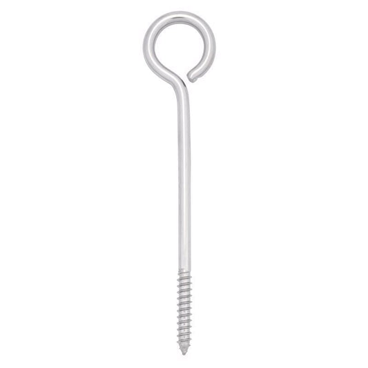 Hampton 3/8 in. X 8 in. L Stainless Stainless Steel Lag Thread Eyebolt