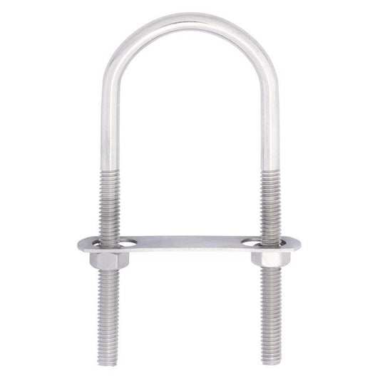 Hampton 5/16 in. X 2 in. W X 4-11/16 in. L Coarse Stainless Steel U-Bolt