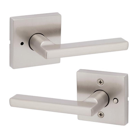 Kwikset Halifax Satin Nickel Privacy Lever