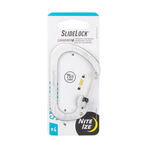Nite Ize SlideLock Stainless Steel Silver Locking Carabiner Key Holder CSL4-11-R6