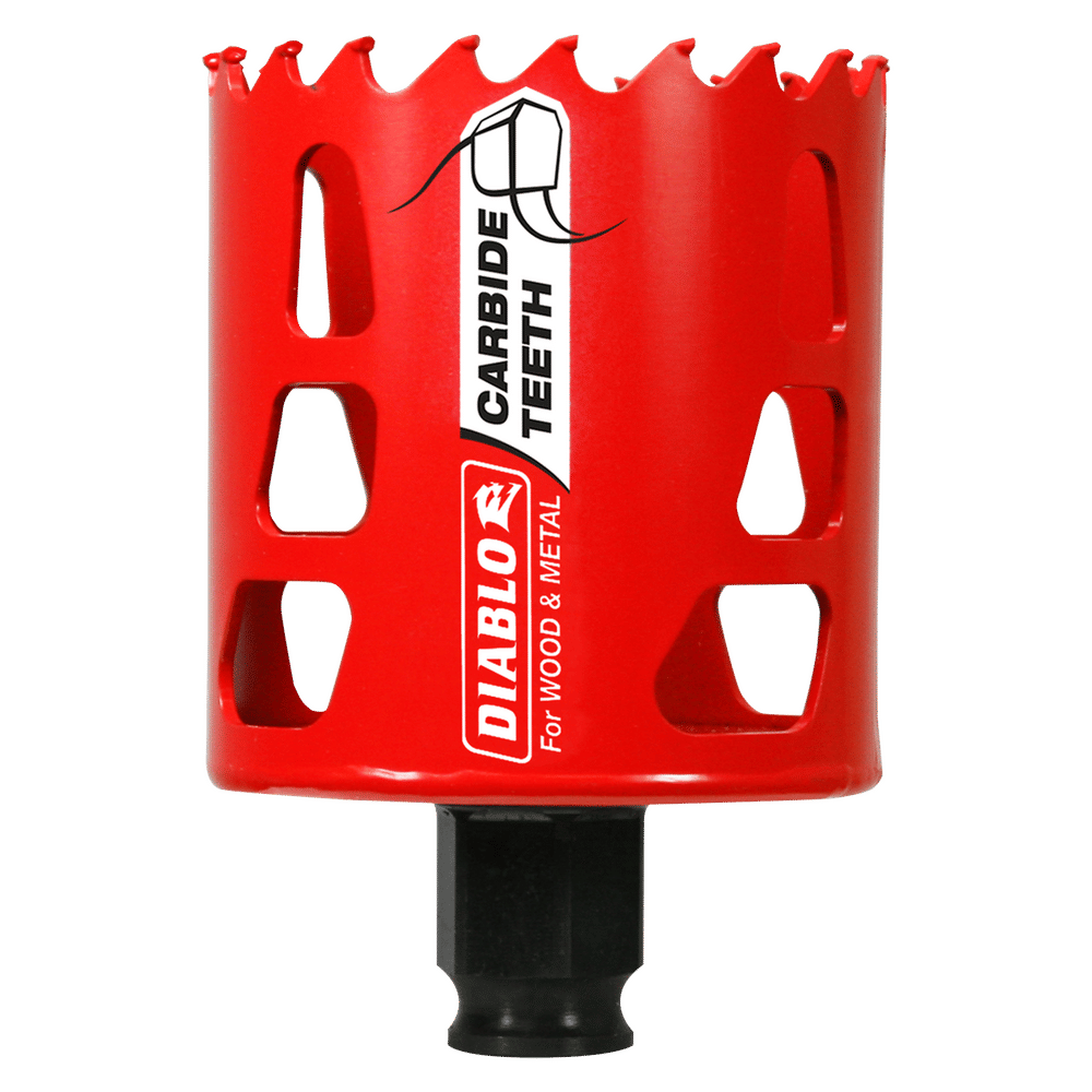 Diablo Snap-Lock Plus 2-3/8 in. Carbide Tipped 2-3/8 in. L X 3/8 in. D Hole Saw