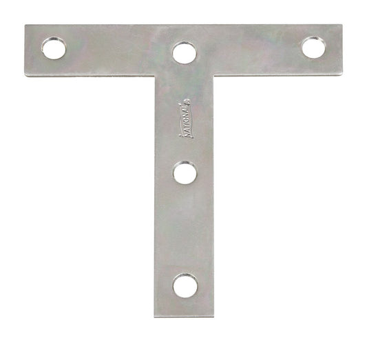 National Hardware 4 in. H X 4 in. W Zinc-Plated Steel Tee Plate