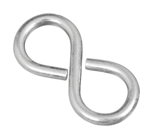 National Hardware Small Zinc-Plated Silver Steel 1-5/8 in. L Closed S-Hook 1 pk