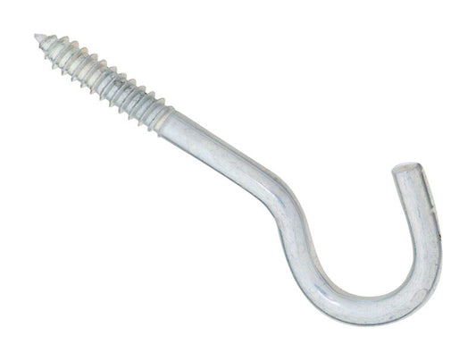National Hardware Large Zinc-Plated Silver Steel 4-1/2 in. L Screw Hook 125 lb 1 pk