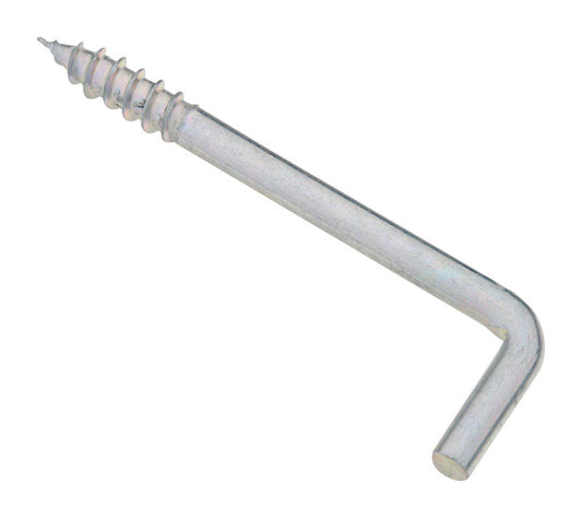 National Hardware Medium Zinc-Plated Silver Steel 2-5/8 in. L Square Bend Hook 1 pk