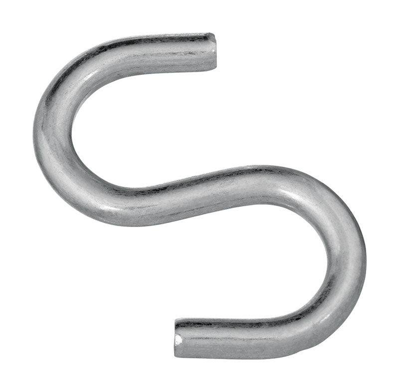National Hardware Large Zinc-Plated Silver Steel 3 in. L Open S-Hook 1 pk